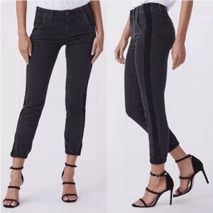 PAIGE Mayslie Velvet Stripe Jean Jogger